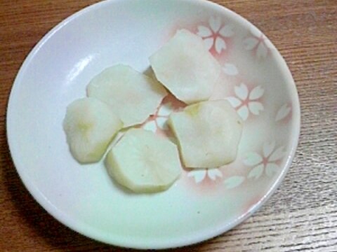 菊芋の塩茹で（＾＾）